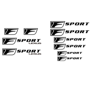 适用雷克萨斯系列F标刹车卡钳贴纸 LEXUS-F标 耐高温刹车卡钳贴纸