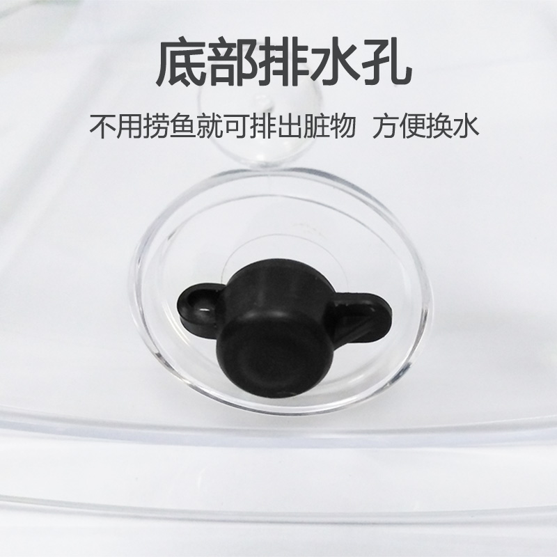 斗鱼隔离盒塑料斗鱼盒观赏鱼缸小型斗鱼缸饲养繁殖孵化单双格鱼缸