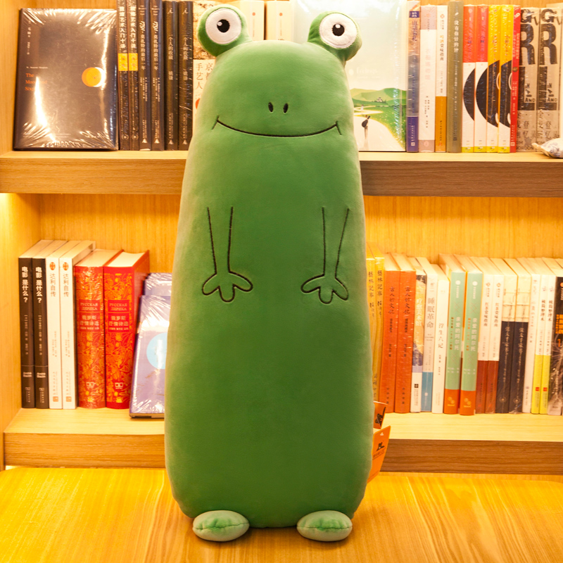 可爱青蛙抱枕长条枕毛绒玩具玩偶兔子睡觉布娃娃公仔生日礼物女孩
