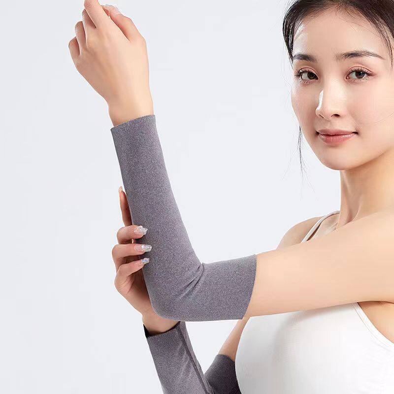 德绒手臂套袖男女长袖春夏薄厚空调护手腕护肘胳膊关节保暖假袖子