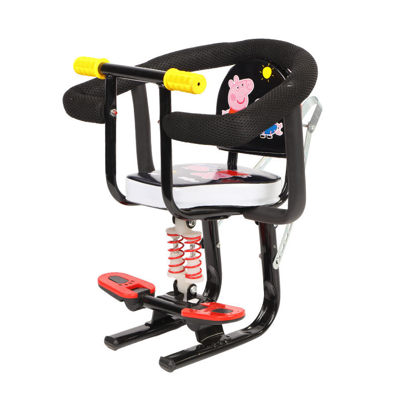 电动车儿童座椅前置6岁以上减震弹簧宝宝小孩安全前坐椅子踏板车