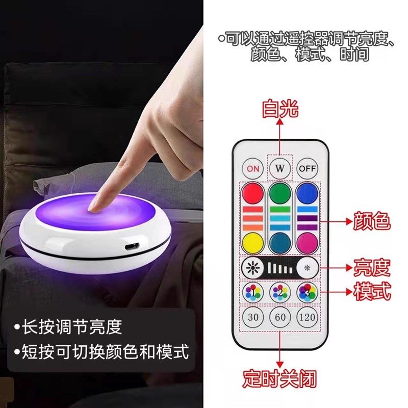 充电遥控展示柜LED灯无线手办灯橱柜酒柜灯玄关衣柜鞋柜氛围照明,家装灯饰光源,橱柜灯,淘宝优惠券,粉丝福利购,淘宝优惠卷