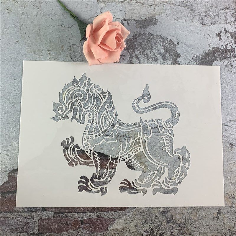 祥瑞兽 黑板漆手绘DIY镂空模板街头喷漆卡通喷绘图案遮蔽板涂色,商业/办公家具,广告牌/标识牌,淘宝优惠券,粉丝福利购,淘宝优惠卷