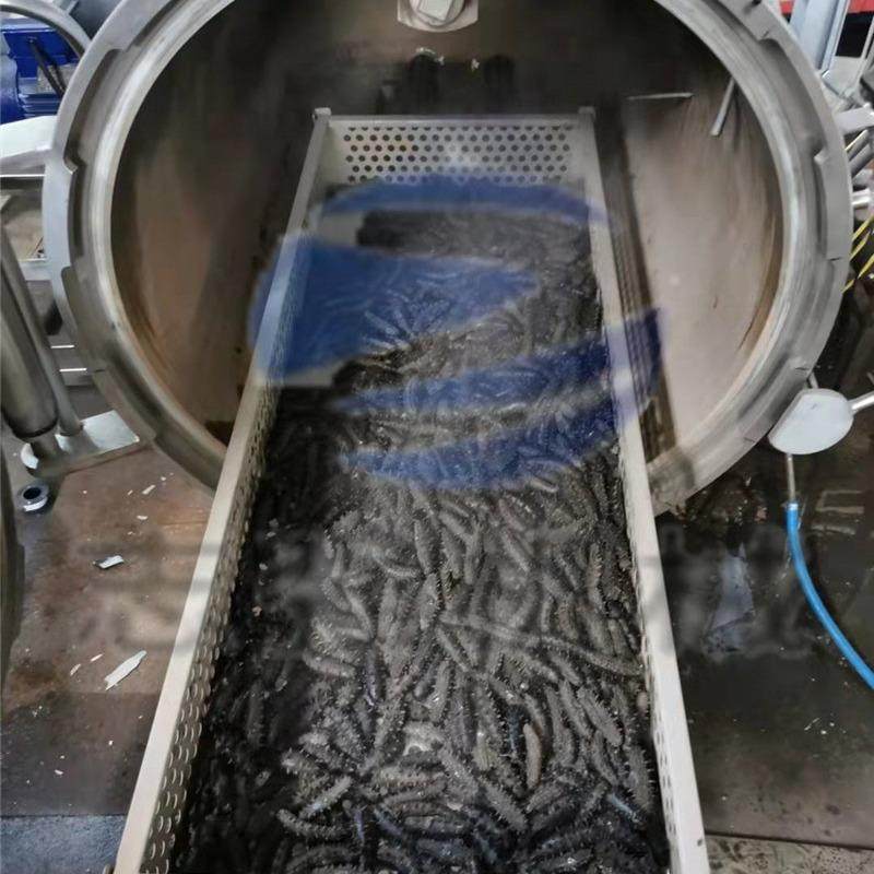 福建即食海参高温负压蒸煮锅增加弹性口感好海参熟食加工设备厂