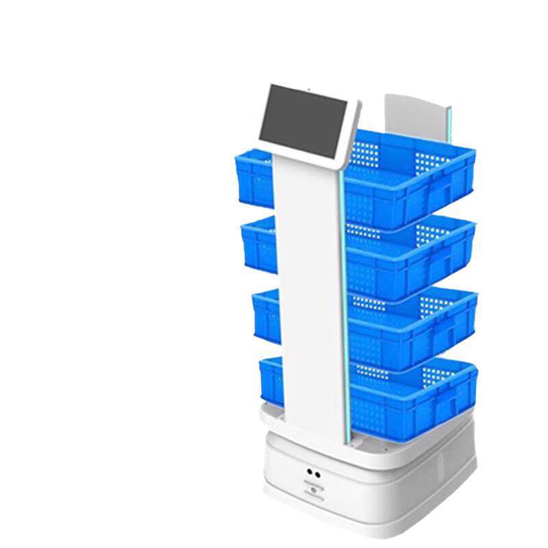 工业配送机器人L504电子厂车间物流运输车送货送物AGV搬运小车工
