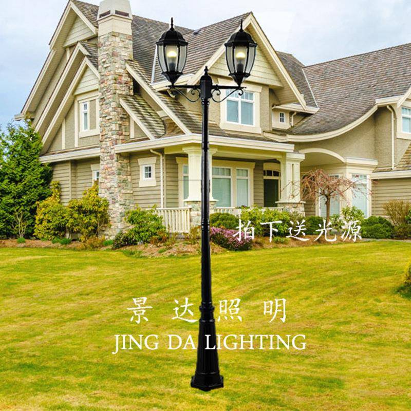 欧式复古别墅花园庭院灯室外路灯防水led草坪花园广场户外景观灯