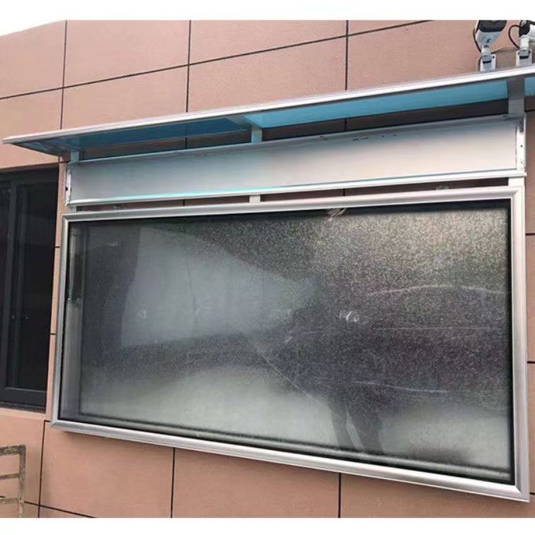 挂墙宣传栏学校铝合金展示板壁挂式户外橱窗架带R雨棚广告公司公