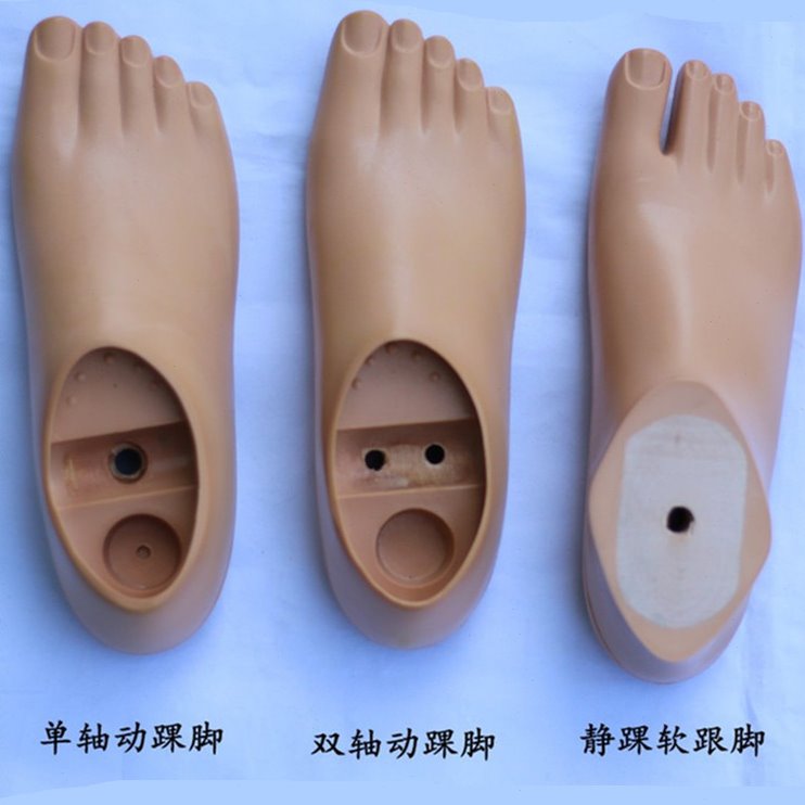 包邮大小腿假肢假脚 动踝脚板 静踝软跟脚 单孔双孔动踝脚板