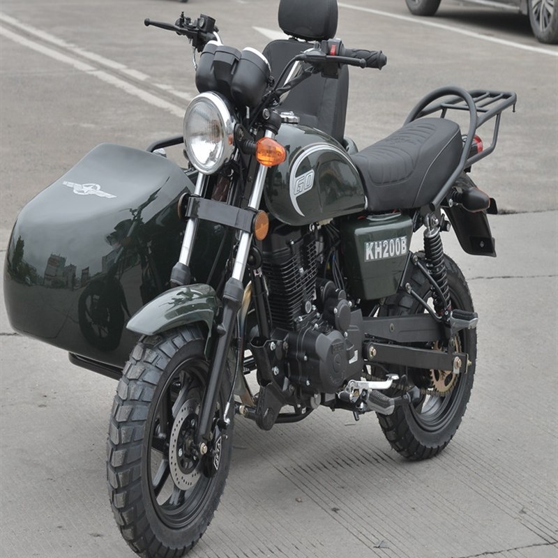 200cc侉子摩托车狒狒款边三轮摩托车可上牌倒挡偏三轮摩托车