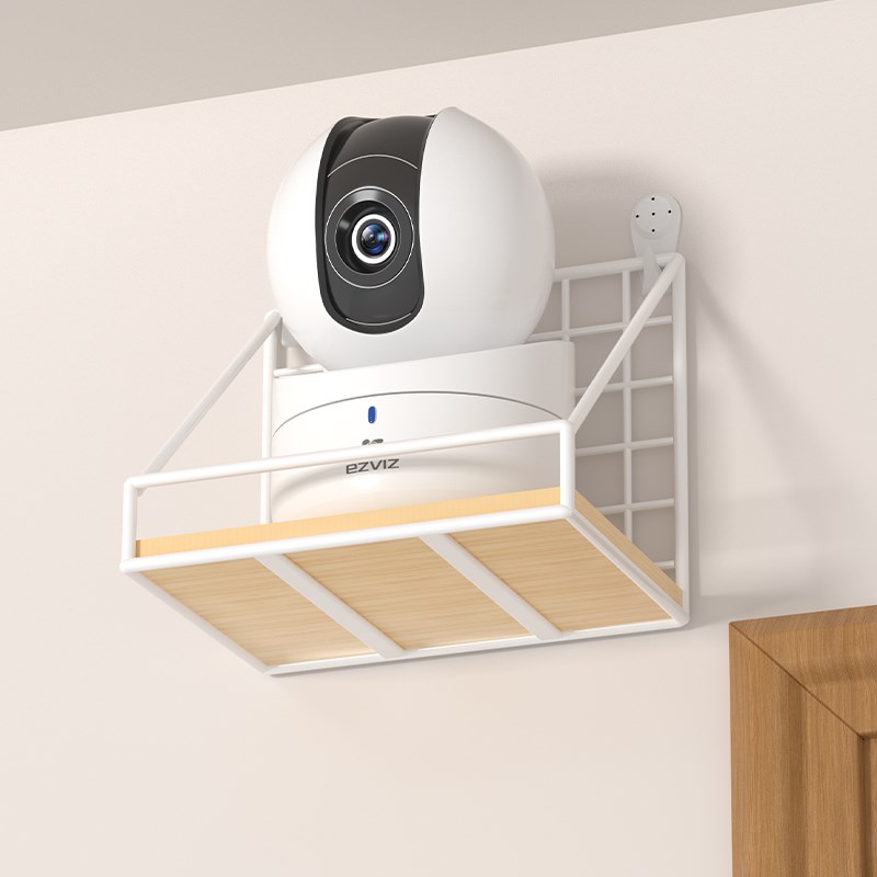 摄像头家用室外墙上室内置物架免打孔监控机架路由器监视器收纳架