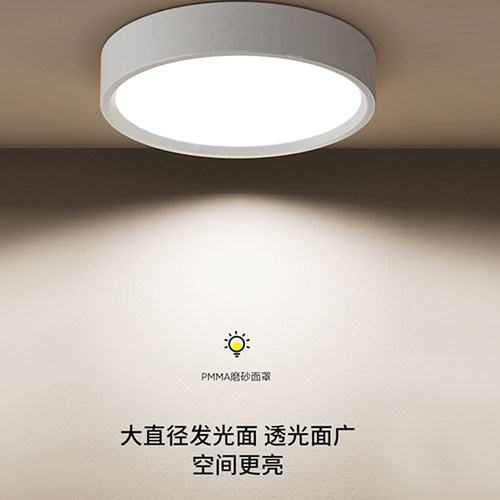 全光谱超薄明装筒灯led圆形悬吊式天花板入户灯走廊玄关走道灯小