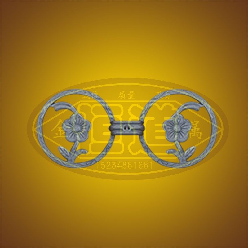 铝艺配件铝艺护栏花铸铝穿管花铝庭院大门围栏阳台铝合金栏杆装饰