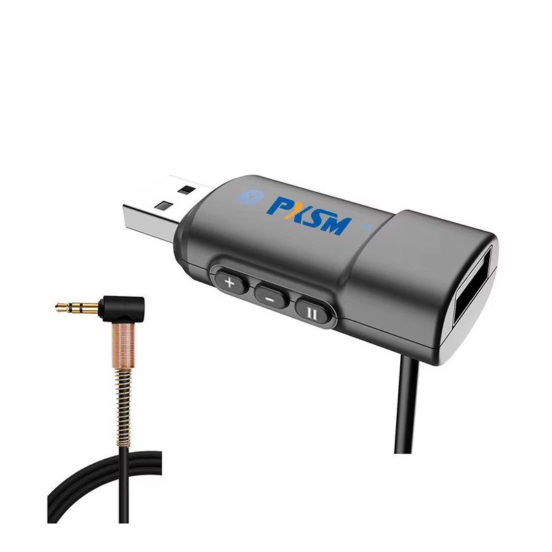 车载AUX转U盘播放器货车面包 汽车AUX转USB蓝牙多功能mp3无失真音