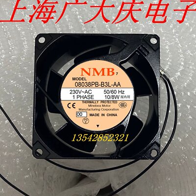 原装NMB 08038PB-B0L/B2L/B0K/B0L-AA/ EA 220V 230V高端设备风扇