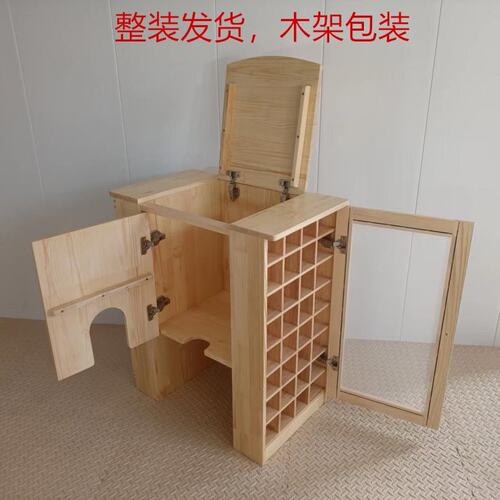 幼儿园口杯架茶杯柜水杯柜保温桶柜实木水桶柜毛巾口杯一体柜儿童
