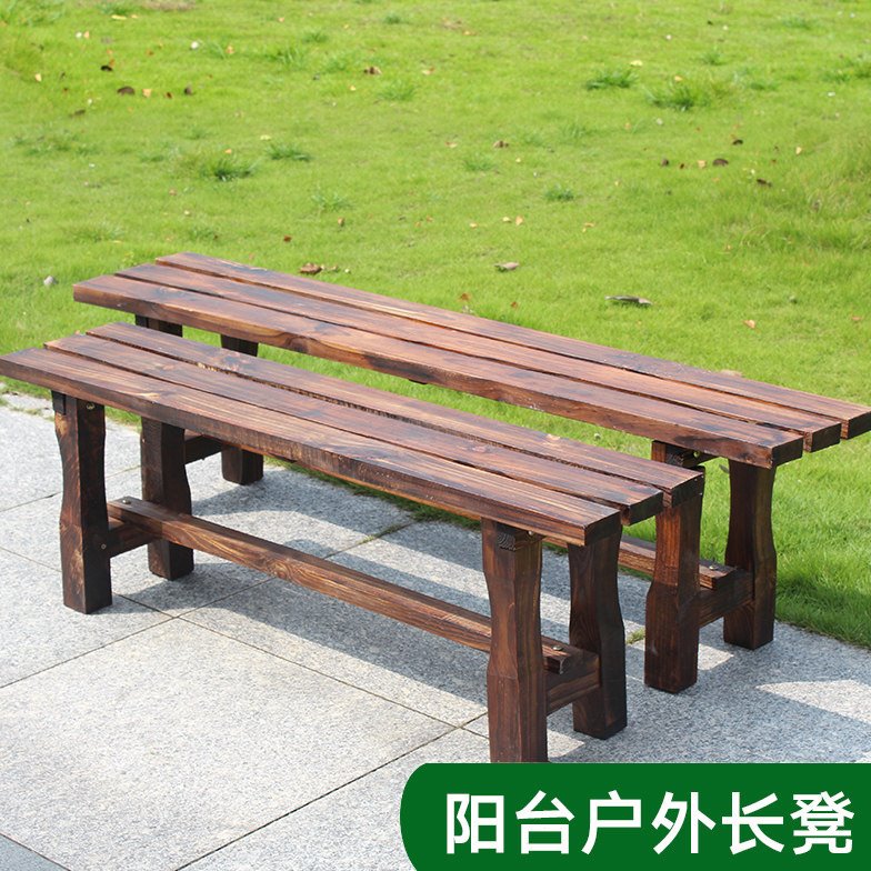 户外防腐木公园椅子广场排椅休息长椅室外长条凳子公共坐椅更衣室