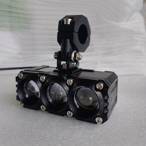 护杠安装电动车灯摩托车射灯改装外置三轮车射灯万向支架