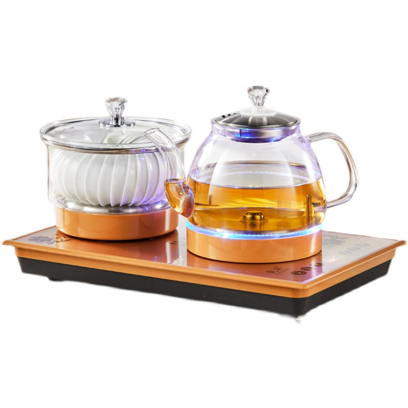全自动底部上水电热壶涌泉式功夫茶具茶台嵌入玻璃煮茶壶37*23