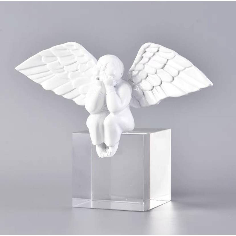 镀金水晶天使条纹领带托盘样板房衣帽间衣柜梳妆台装饰品摆件道具