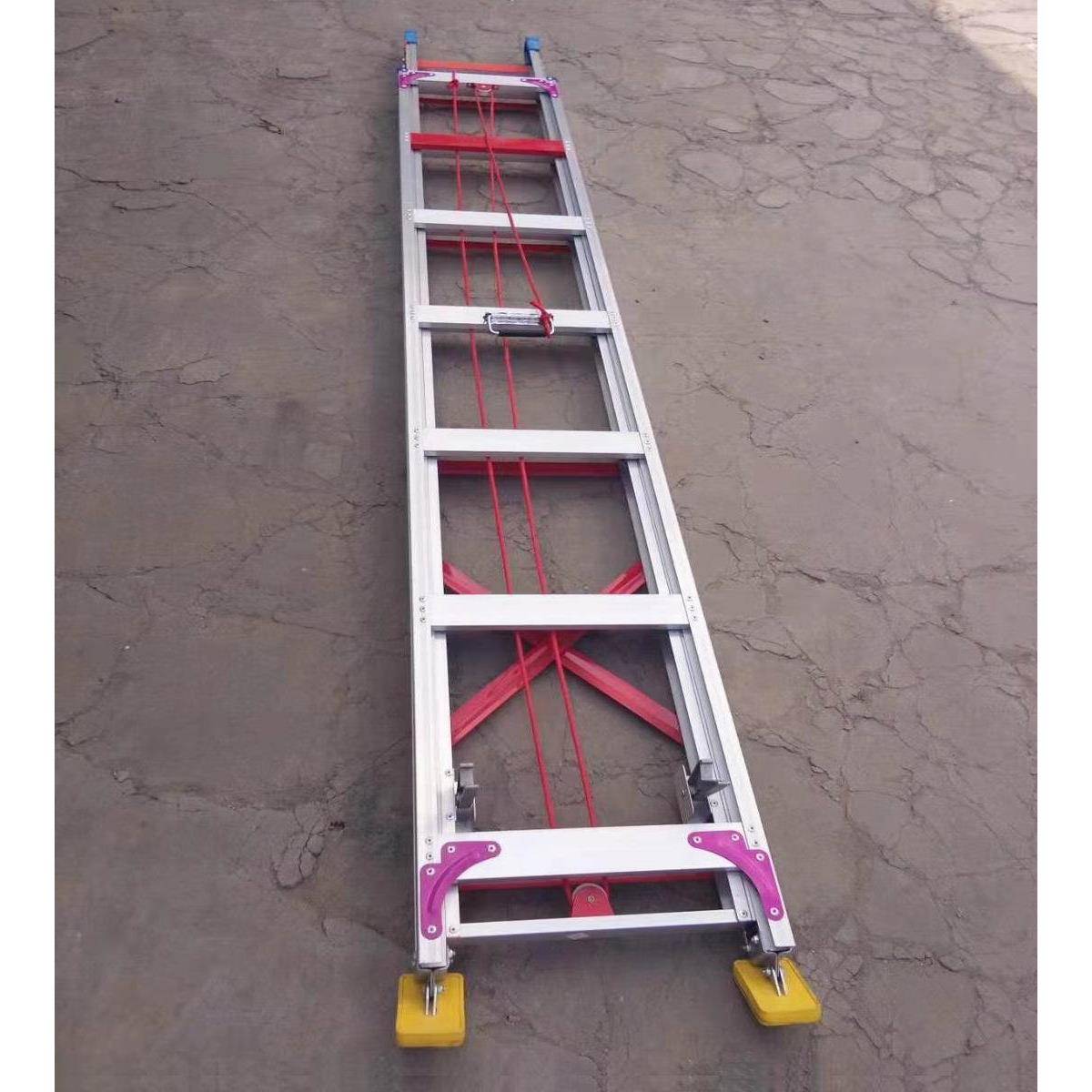 带挂钩电力用梯单梯直梯2节3节升降2米8米15米铝合金梯伸缩梯