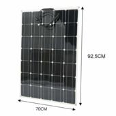 120W柔性太阳能电池板系统RV汽车船家用12V 24V套件太阳能电池板