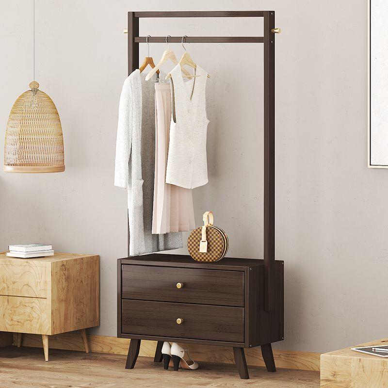 挂衣架落地卧室简易晾衣架子收纳家用室内房间衣服衣帽架杆式新款