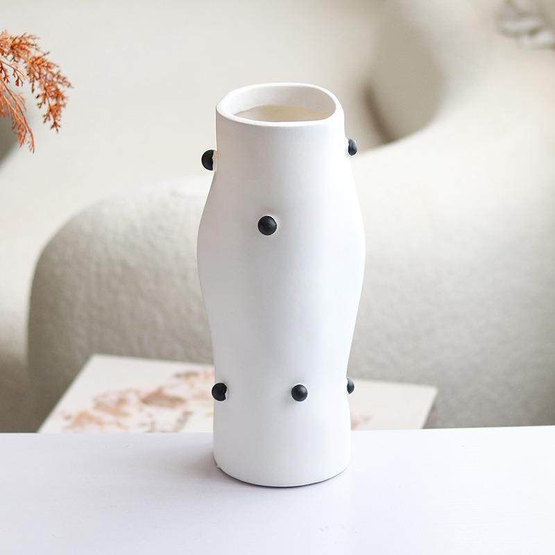 简约现代不规则花器摆件样板房软装家居饰品客厅创意抽象黑点花瓶,家装灯饰光源,其它灯具灯饰,淘宝优惠券,粉丝福利购,淘宝优惠卷
