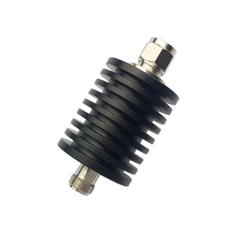 50W大功率带散热同轴射频固定衰减器N型公转母DC-3G1-50DB现货