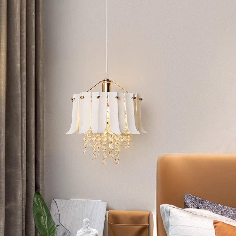 法式复古床头吊灯现代简约过道卧室床头网红玄关吧台衣帽间小吊灯