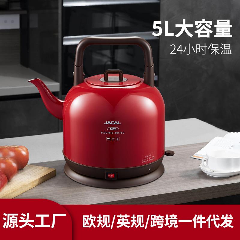 积高GL-168大容量5L电热水壶不锈钢家用保温烧水壶恒温电开水壶