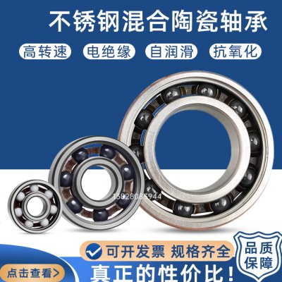 不锈钢混合陶瓷球轴承 S6007 6008 6009 6010 6011 6012 6013高速