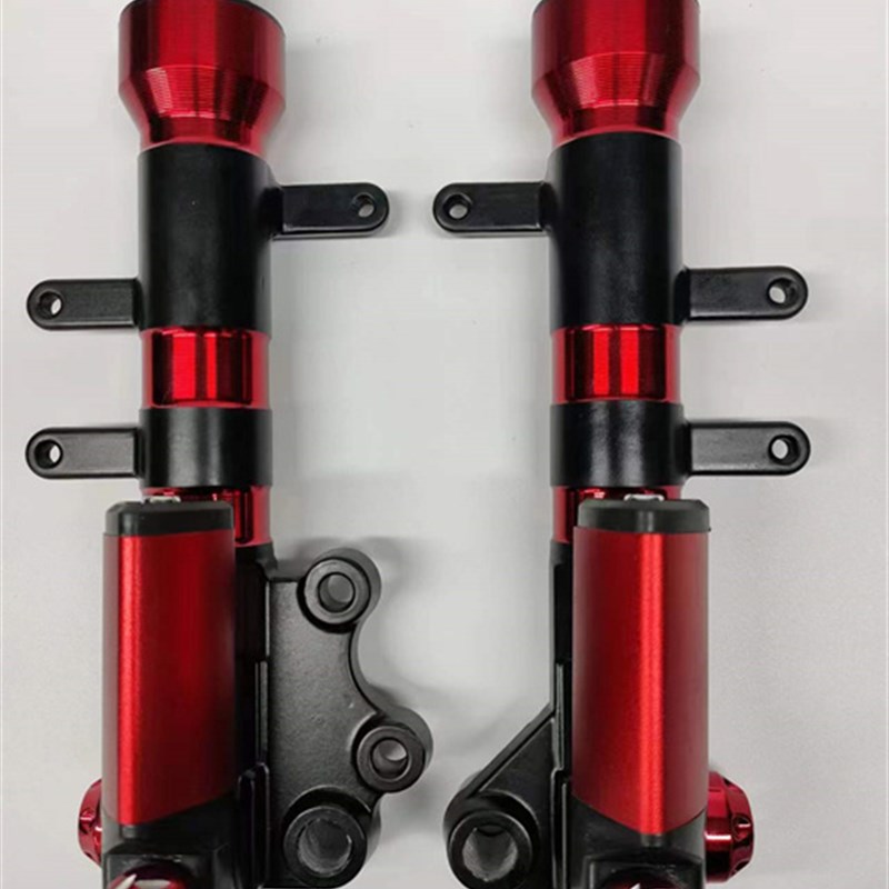 电动车配件新国标改装液压减震碟刹奶瓶避震器前叉雅迪爱玛F6油压