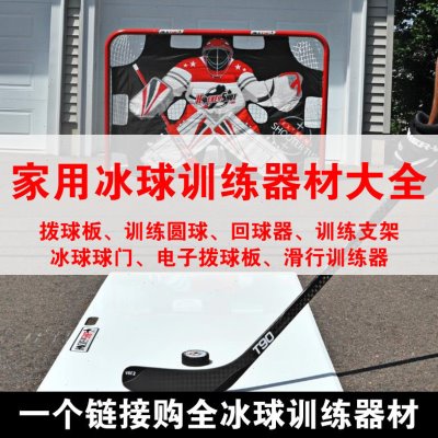 冰球训练器材家用冰球陆地球拨球板支架滑行训练器回球器打击布