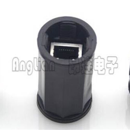 RJ45新款防水网线连接器对接头网络双直通头延长线插头带屏蔽M22Z