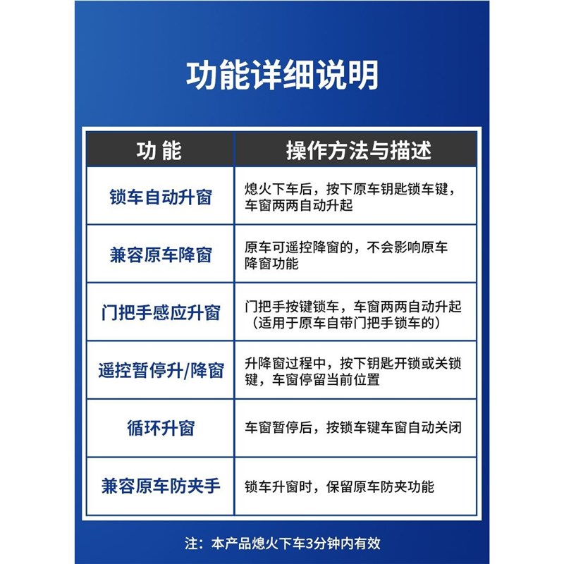 奇瑞艾瑞泽5GXEX瑞虎873X5X自动升窗器OBD关改装国六锁车关窗