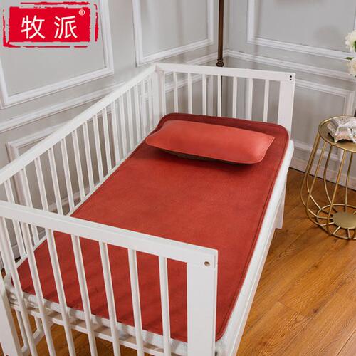 婴儿凉席头层水牛皮席子幼儿园宝宝午睡婴儿床凉席枕头儿童夏季席