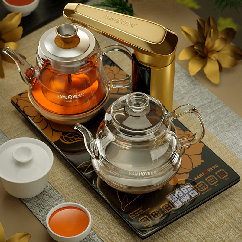 金灶GA-909全自动上水电热烧水壶蒸茶器保温一体泡煮茶壶家用茶炉