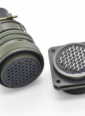 48芯36-10P/航天圆形军绿色镀金镀银IP67防水连接器AC/DC防尘