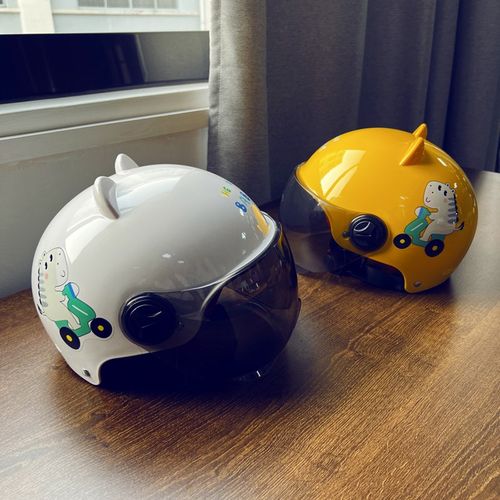 新国标儿童卡通头盔可爱耳朵 412岁男女孩电动车安全帽半盔夏季