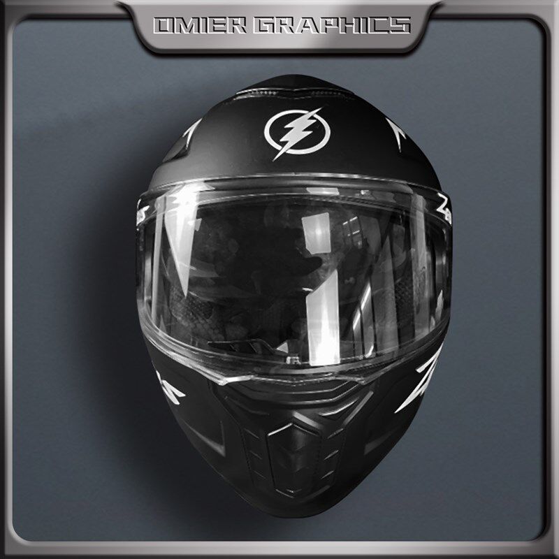 适用摩托车头盔GSB/LS2/K1贴纸ZEUS闪电贴花版画装饰贴画防水改装