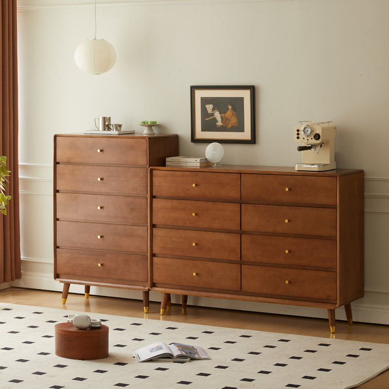 实木九斗柜多功能收纳柜