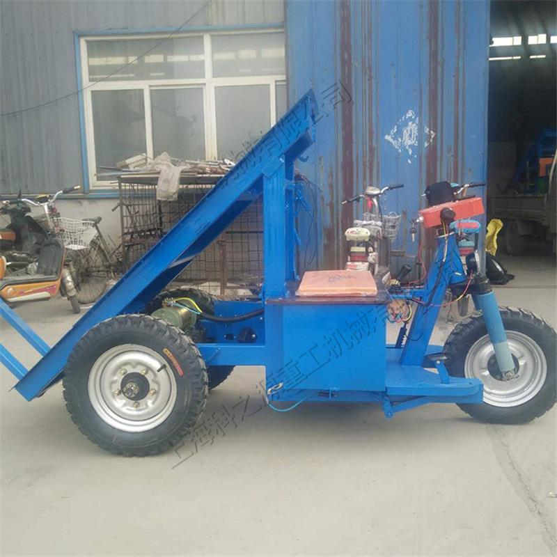 座驾骑行式拉货车电动平板拉砖车厂家供应手摇自卸式工地运输车
