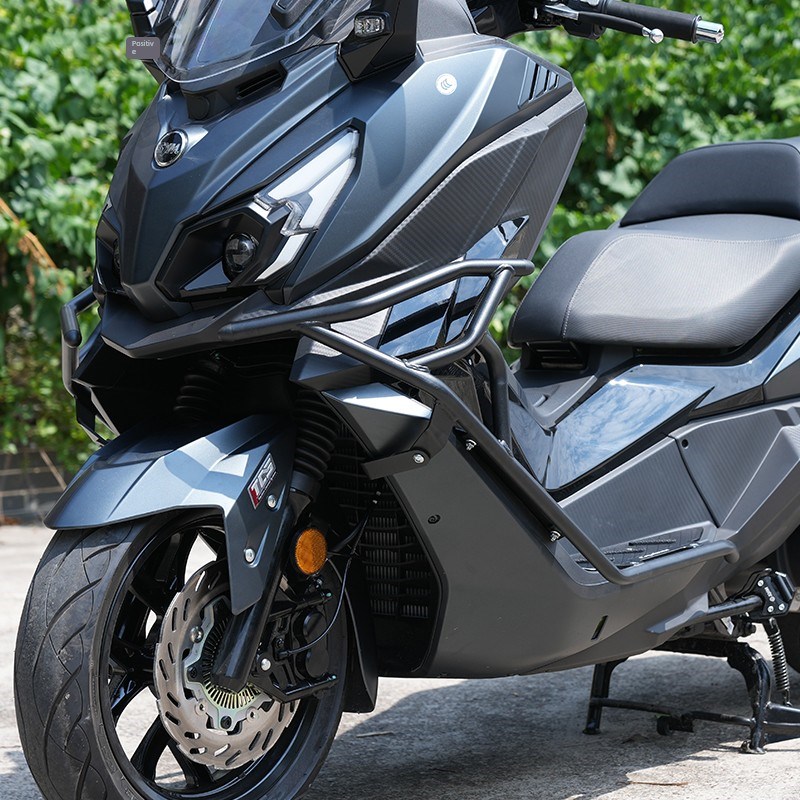 适用三阳巡弋250铝合金踏板护杠XS25M0-2保险杠改装防摔杠