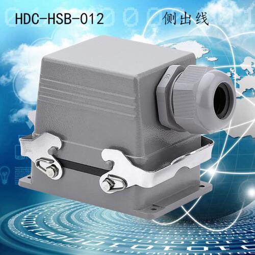 重载连接器12芯35A 矩形航空插头座 HDC-HSB-012-M/F热流道接插件