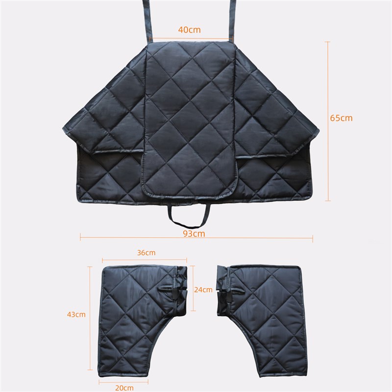 125踏板挡风被冬季保暖分体式可折叠L电动车防风罩四季通用