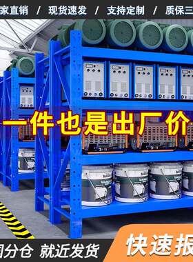 加厚仓储货架快递超市储物架重型货架收纳架仓库多层货架家用铁架