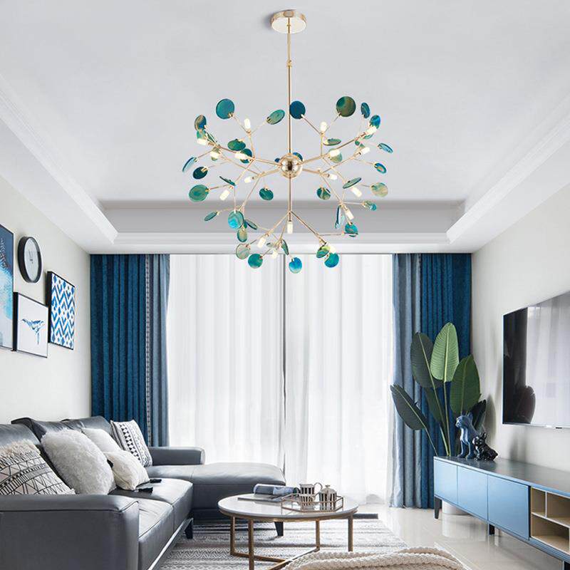 北欧萤火虫玛瑙客厅吊灯后现代简约创意个性艺术风格餐厅卧室灯具