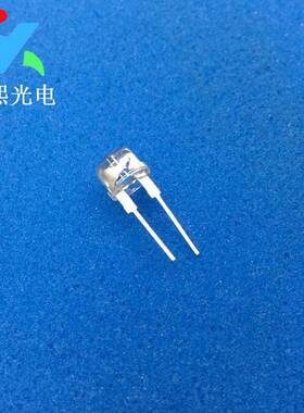 F8草帽0.5w蓝灯led灯珠发光二极管直插8mm蓝色灯珠蓝灯