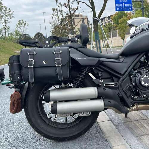 珊艺/复古机车无极CU525金吉拉黑骑500春风450CLC经典款边包改装