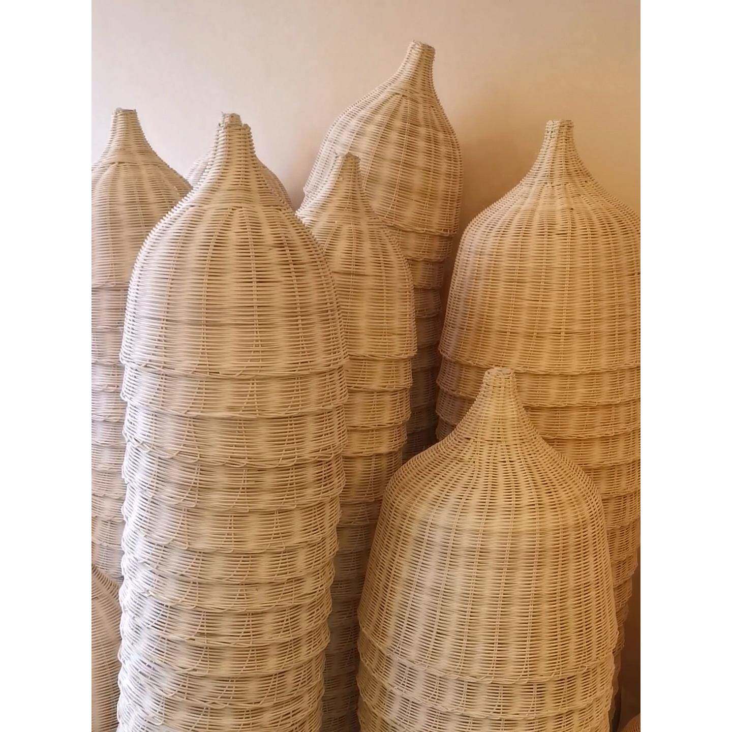 A8L东南亚创意藤编灯罩竹艺饭店店餐厅个性火锅民宿婚庆竹编吊灯